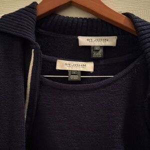 St. John Navy Knit Jacket